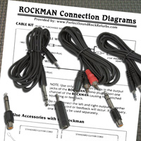 These allow the numerious connections that make the Rockman Headphone Amps so useful and desired.  A must have for exploring the full range of versatility that these wonderful headphone amps can provide.