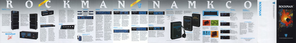 Rockman 8 page foldout product brochure